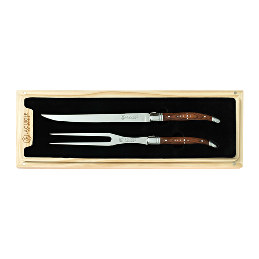 Carving Knife & Fork Set Rosewood