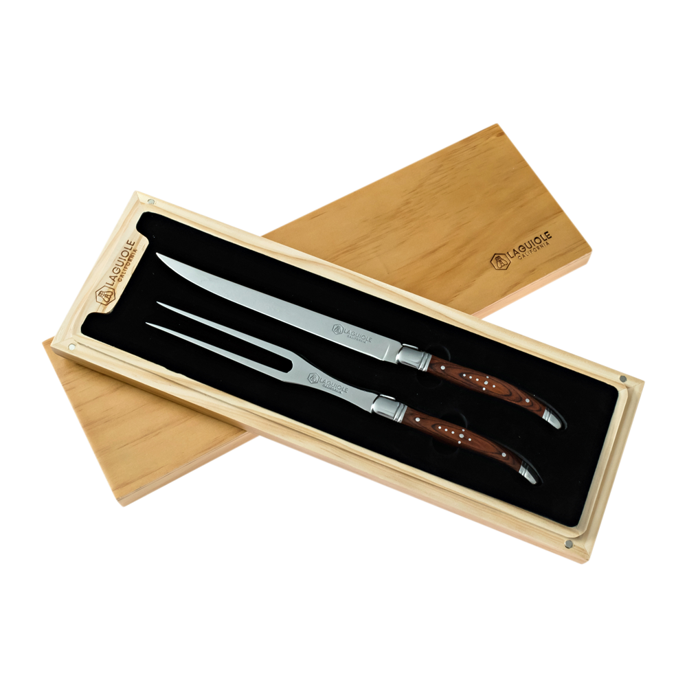 Carving Knife & Fork Set Rosewood