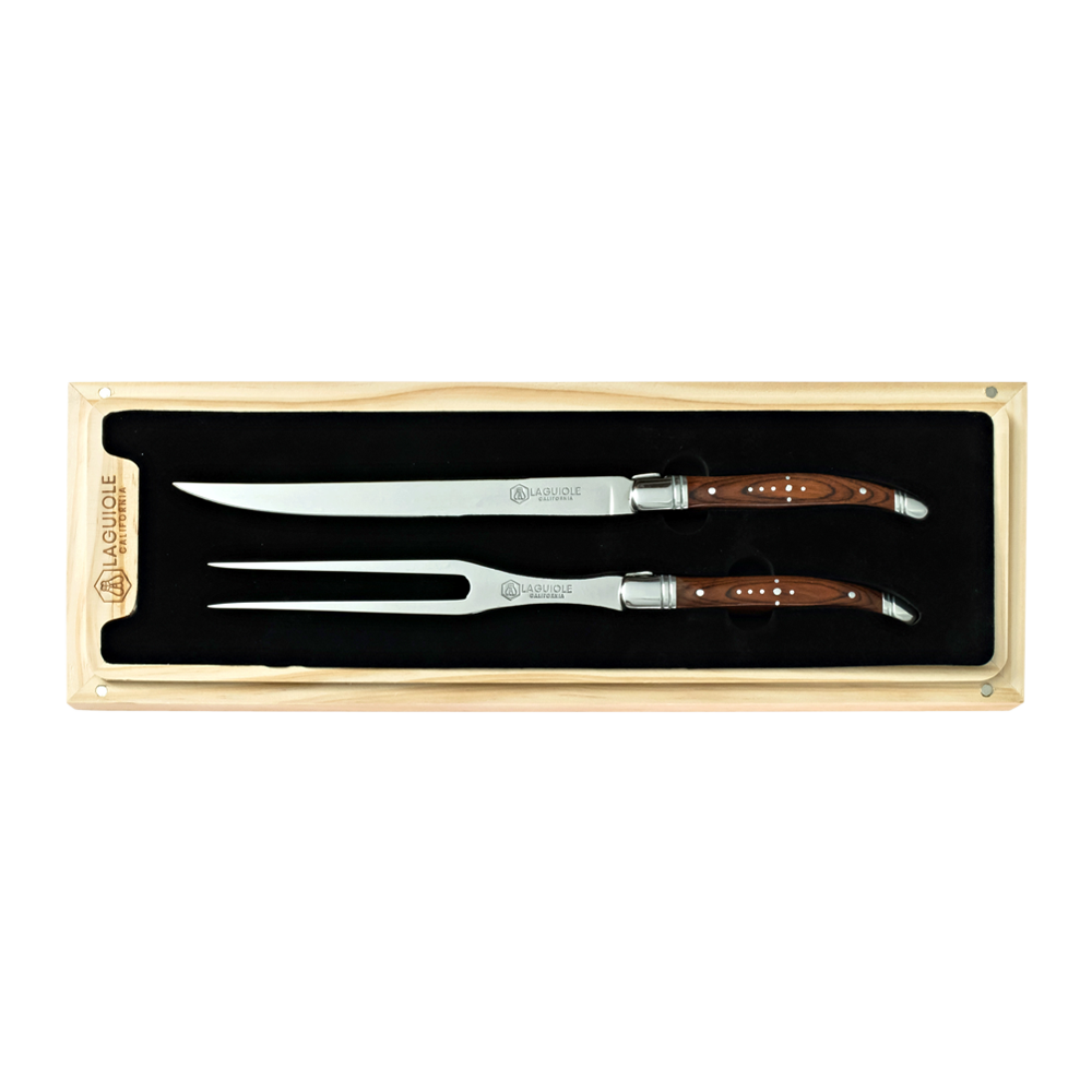 Carving Knife & Fork Set Rosewood
