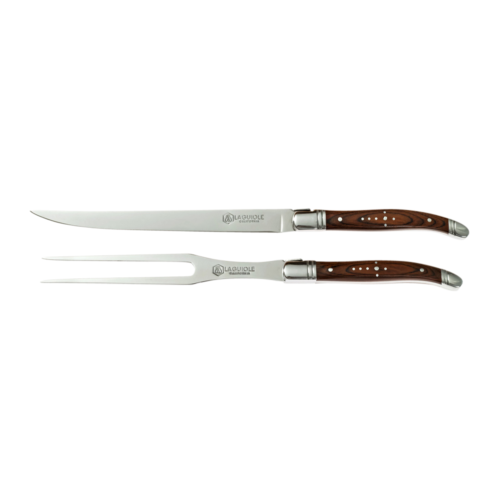 Carving Knife & Fork Set Rosewood
