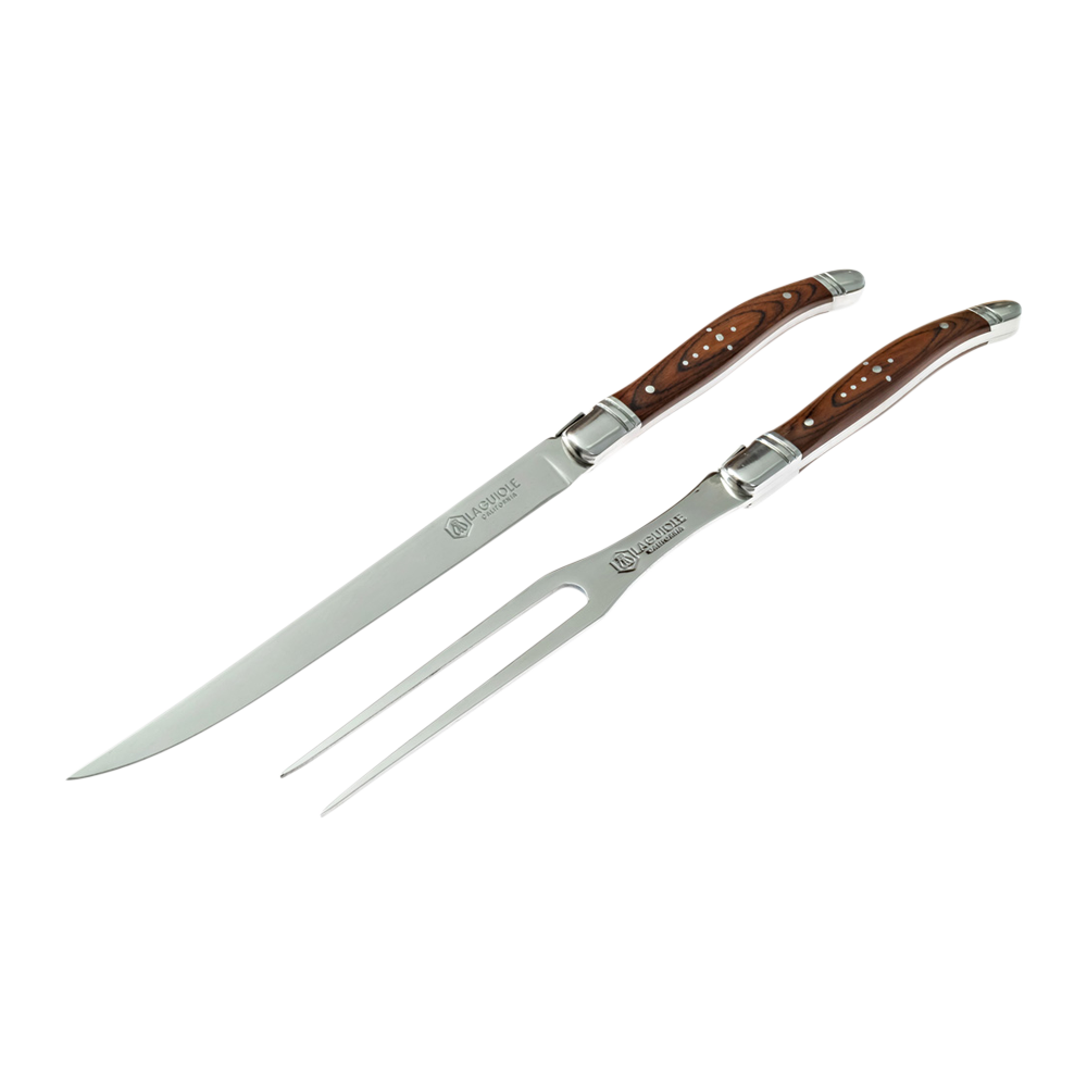 Carving Knife & Fork Set Rosewood