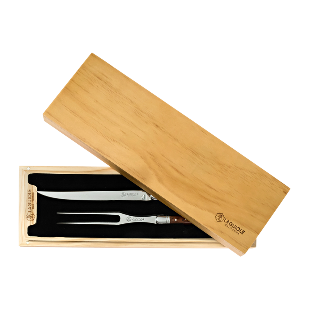 Carving Knife & Fork Set Rosewood