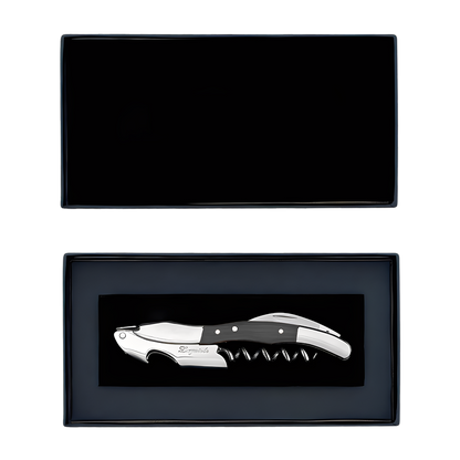 Laguiole Sommelier Corkscrew In Black Gift Box